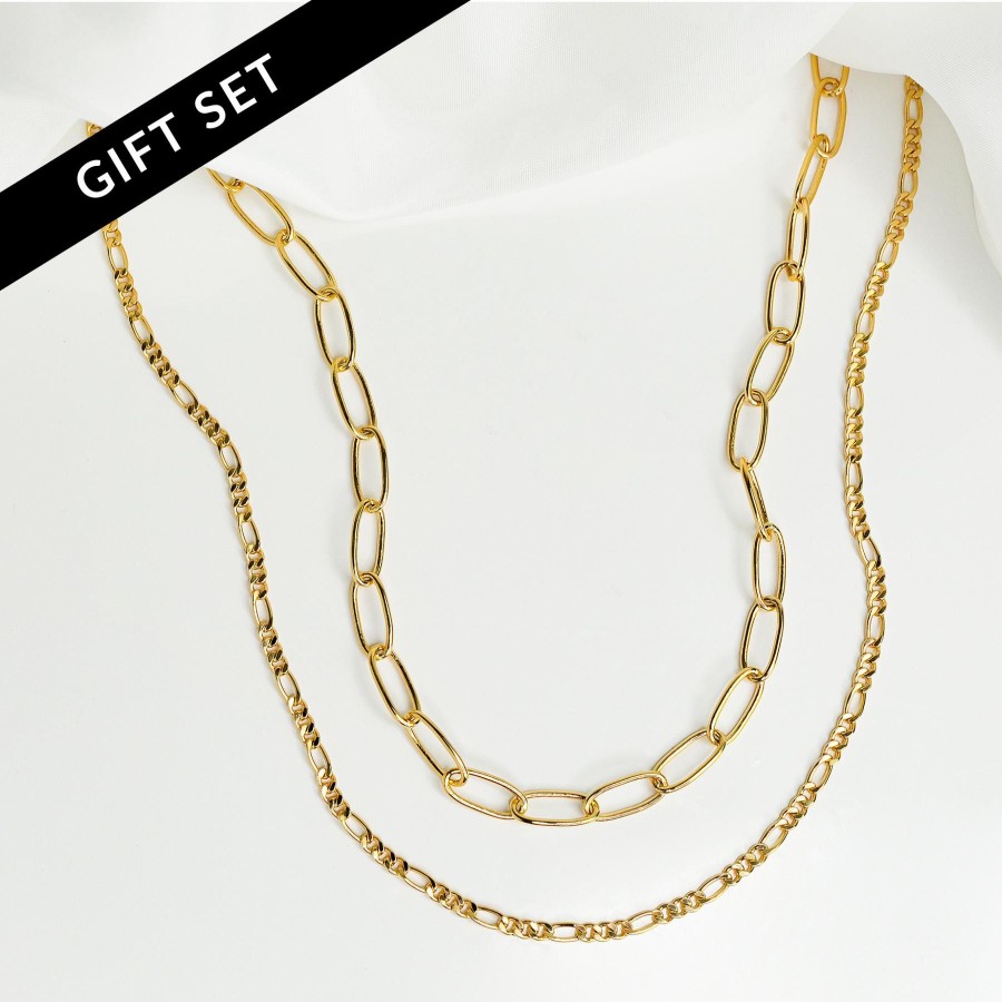 Necklaces + Chokers Grayling | Majorca + Rio Chain Necklace Layering Set