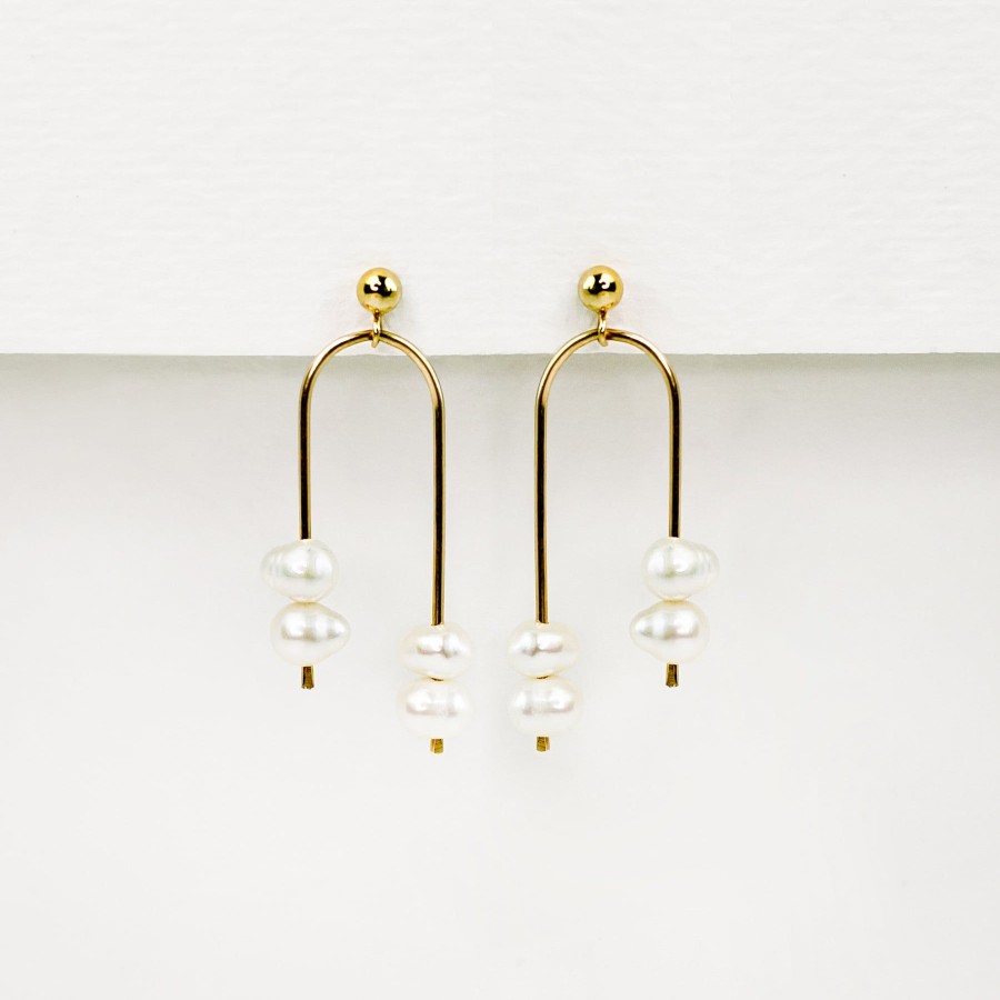 Earrings Grayling | Arca Freshwater Pearl Post Earrings