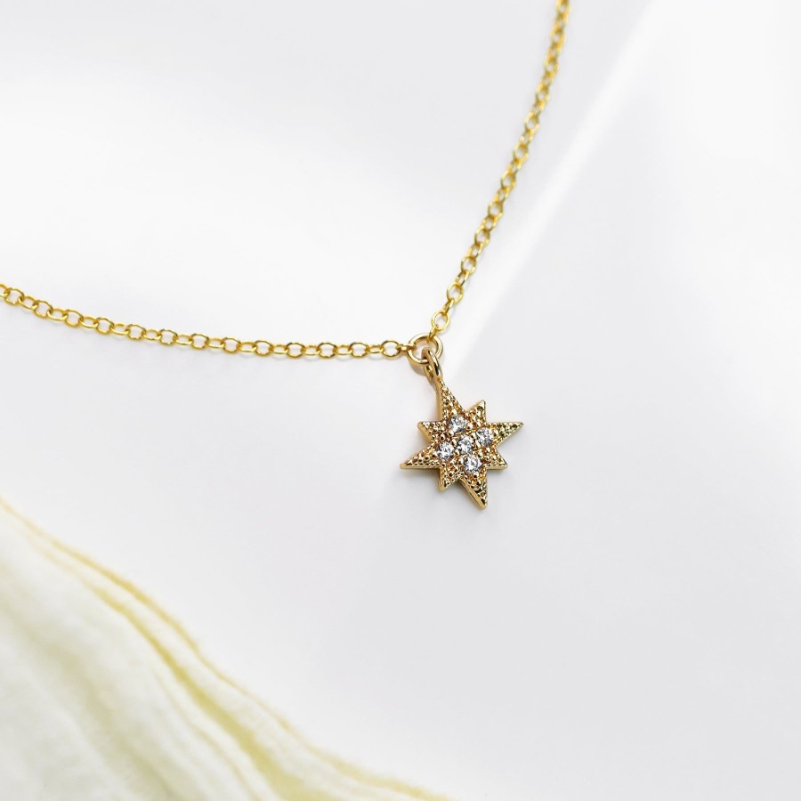 Necklaces + Chokers Grayling | Twinkling Pave Star Necklace