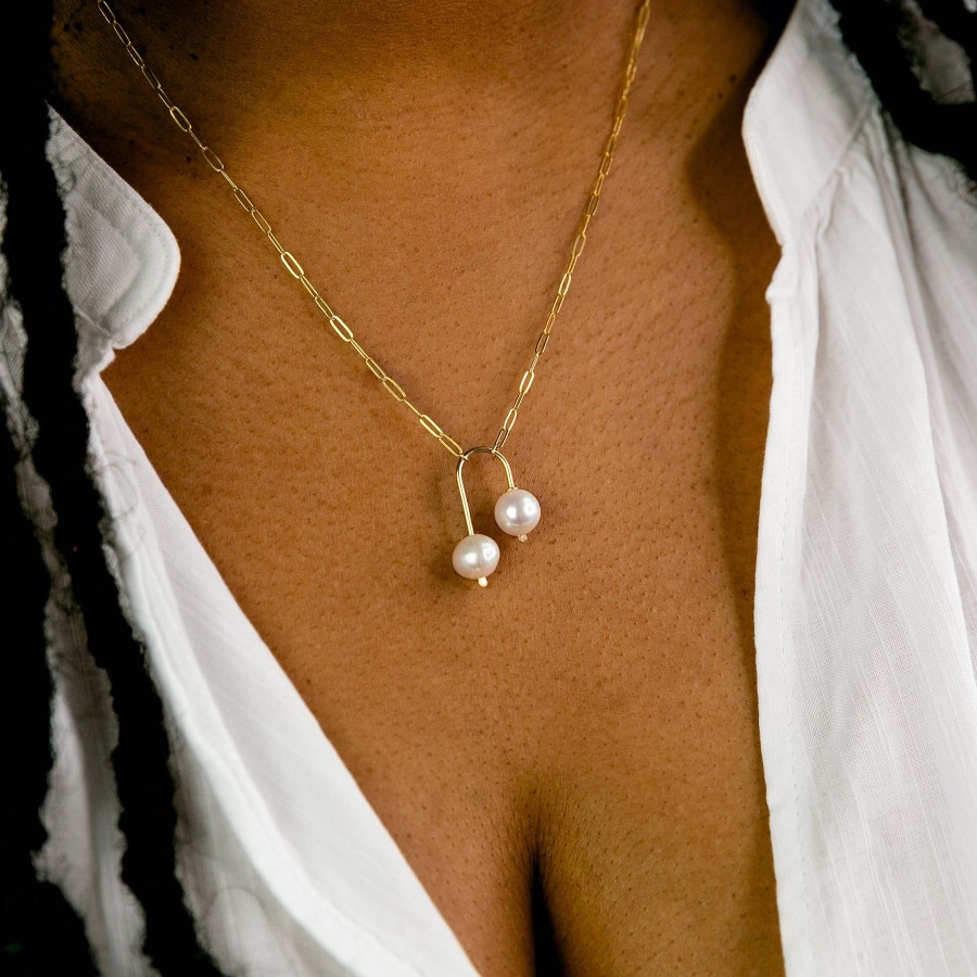 Size Inclusive Jewelry Grayling | Arca Freshwater Pearl Pendant Necklace