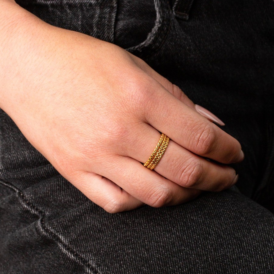 Rings + Stackers Grayling | Waterproof Box Link Chain Ring