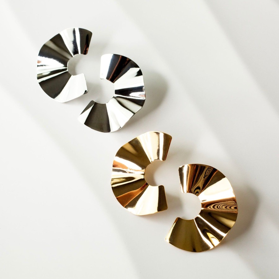 Earrings Grayling | Sol Architectural Wavy Stud Earrings