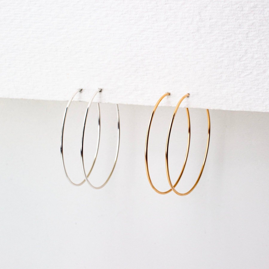 Earrings Grayling | Weightless Small Hoops