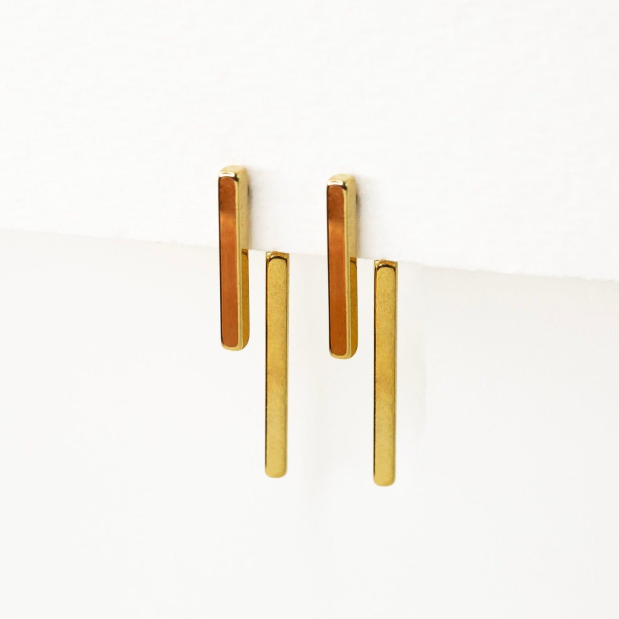 Earrings Grayling | Double Sided Bar Drop Earrings