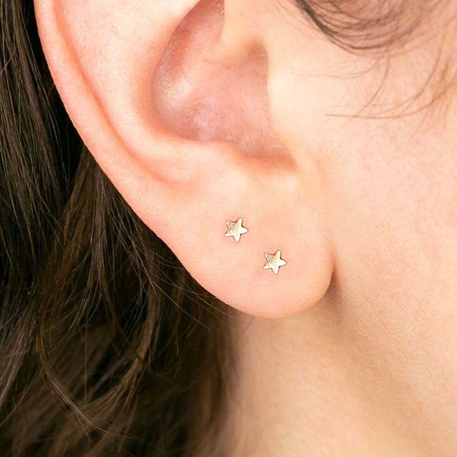 Earrings Grayling | Dainty Star Studs - 14K Gold Fill