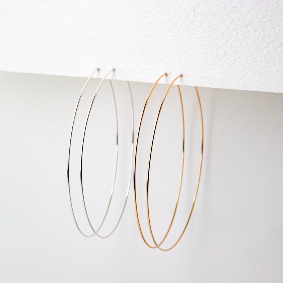 Hoops + Huggies Grayling | Weightless Large Hoops