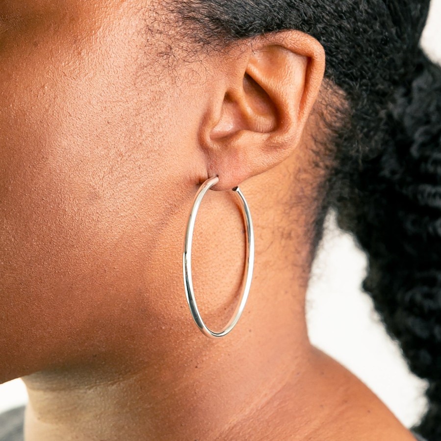 Earrings Grayling | Silhouette Hoops - Large