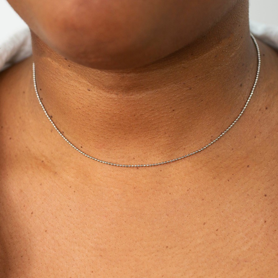 Necklaces + Chokers Grayling | Corsica Diamond Cut Ball Necklace Gold