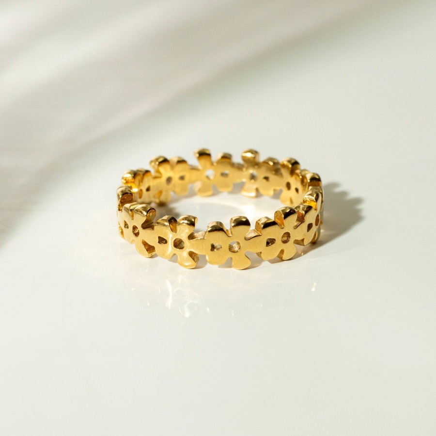 Rings + Stackers Grayling | Flower Blossom Eternity Band Ring