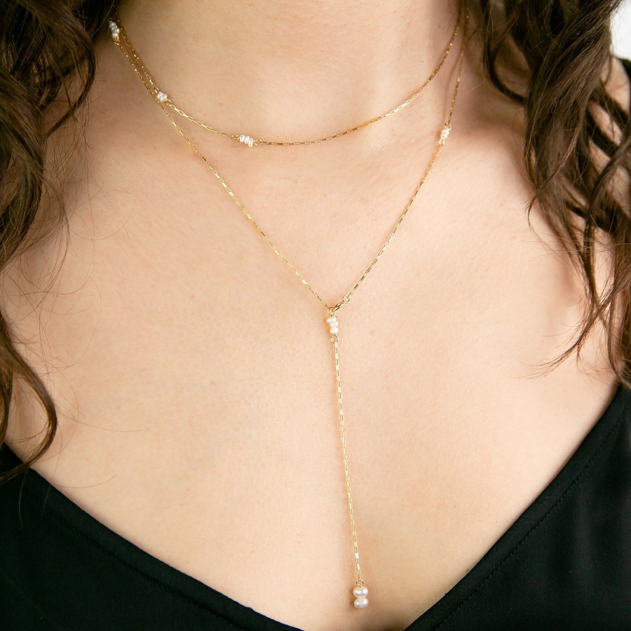 Necklaces + Chokers Grayling | Pura Freshwater Pearl 3-In-1 Necklace