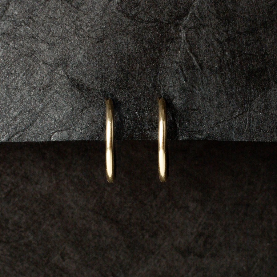 Earrings Grayling | Infinity Weightless 12Mm Flexible Huggies - 14K Solid Gold