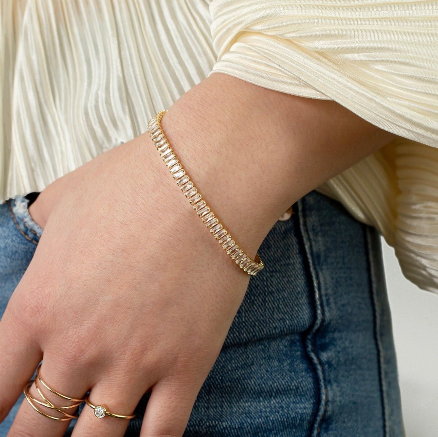 Bracelets + Cuffs Grayling | Martini Baguette Crystal Tennis Bracelet