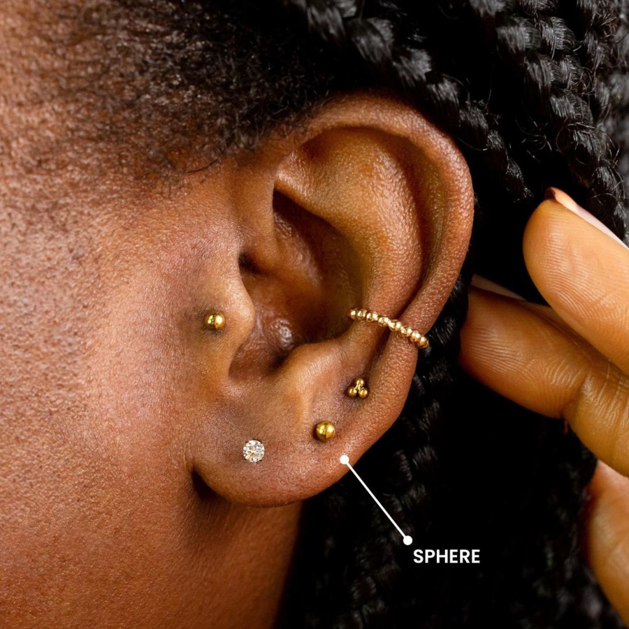 Flat Back Studs Grayling | Sphere Flat Back Sleeper Earrings