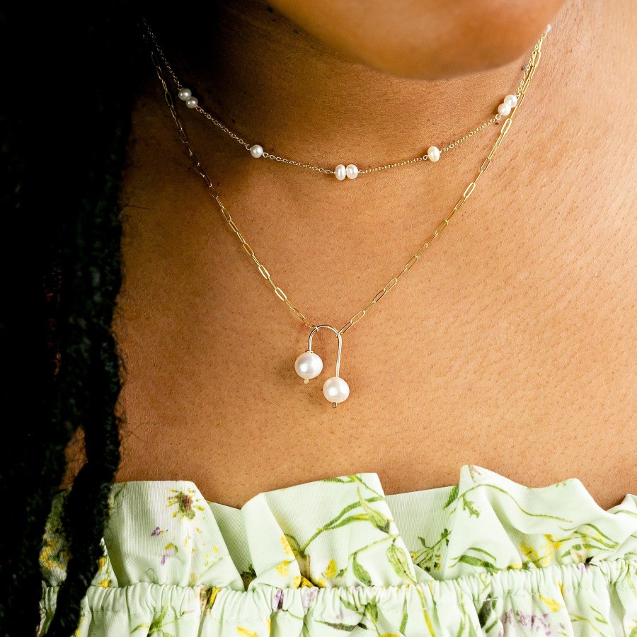 Necklaces + Chokers Grayling | Naya Freshwater Pearl Satellite Necklace