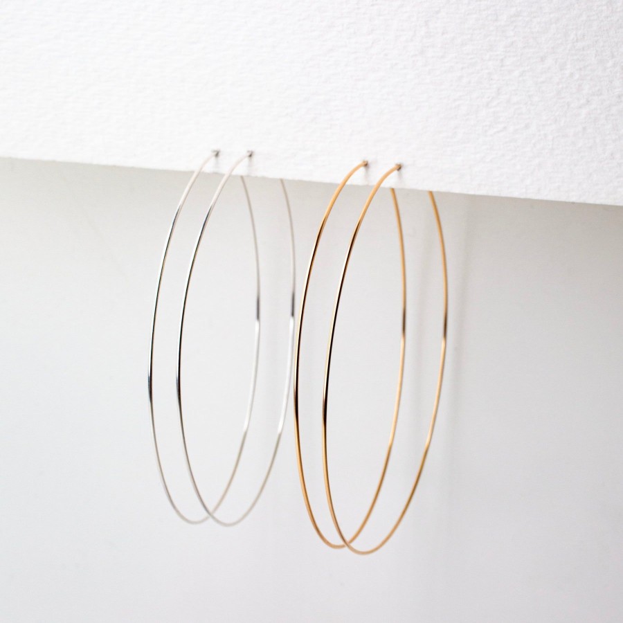 Earrings Grayling | Weightless Large Hoops