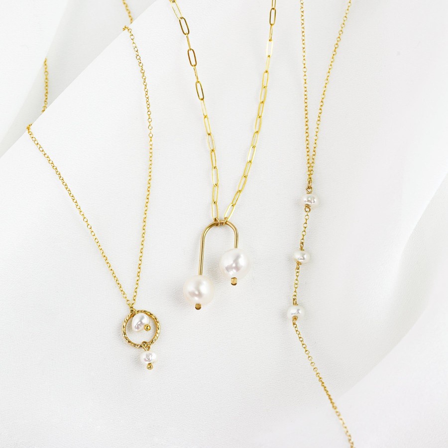 Necklaces + Chokers Grayling | Sola Freshwater Pearl Dainty Necklace