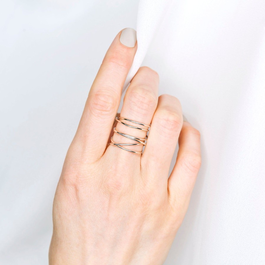 Rings + Stackers Grayling | Woven 6-Band Ring