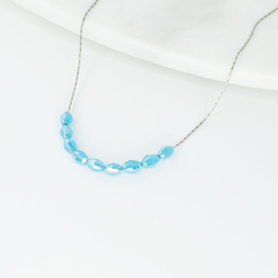 Necklaces + Chokers Grayling | Basaltic Necklace - Arctic Blue/Silver