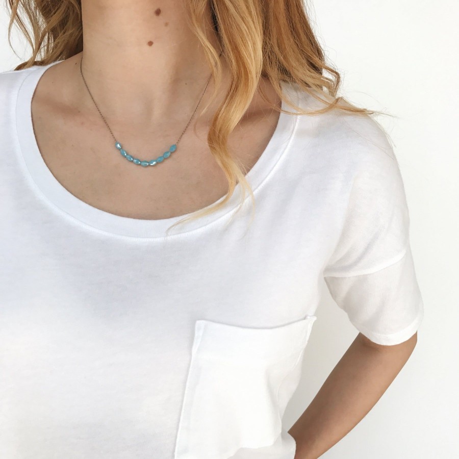 Necklaces + Chokers Grayling | Basaltic Necklace - Arctic Blue/Silver