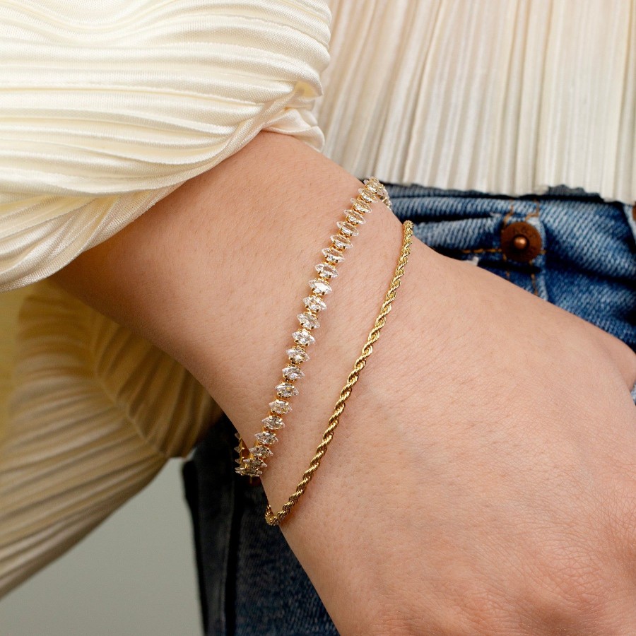 Bracelets + Cuffs Grayling | Bianca + Bellini Crystal Tennis Bracelet Layering Set