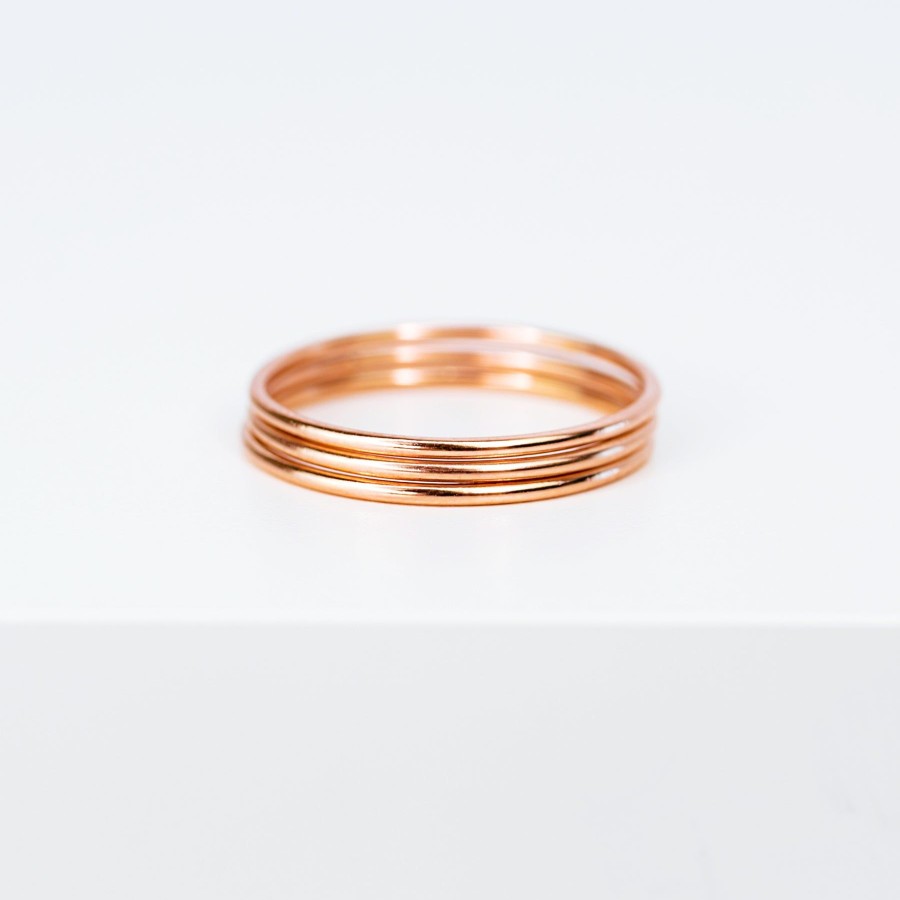 Rings + Stackers Grayling | Smooth Stacking Ring - 14K Rose Gold Fill