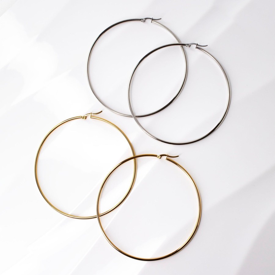 Shop For Good Grayling | Prism High Shine Giant Hoop Earrings - Proceeds Donated