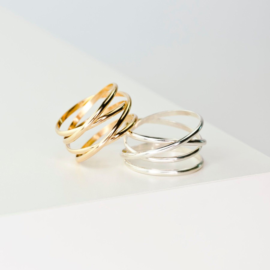 Rings + Stackers Grayling | Woven Thick Band Ring