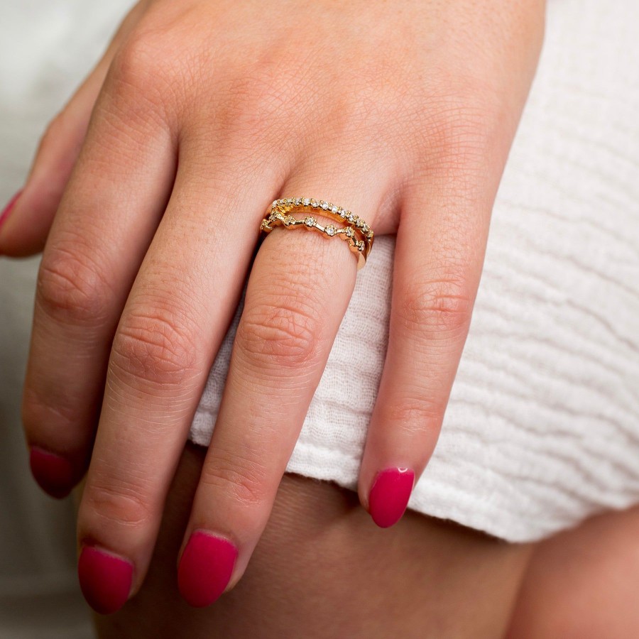 Rings + Stackers Grayling | Pave Whisper + Constellation Ring Set