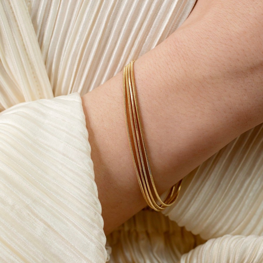 Bracelets + Cuffs Grayling | Palermo Layered Slinky Chain Bracelet