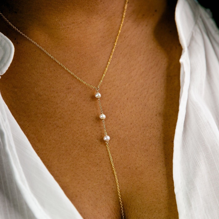 Size Inclusive Jewelry Grayling | Naya Freshwater Pearl Y-Necklace