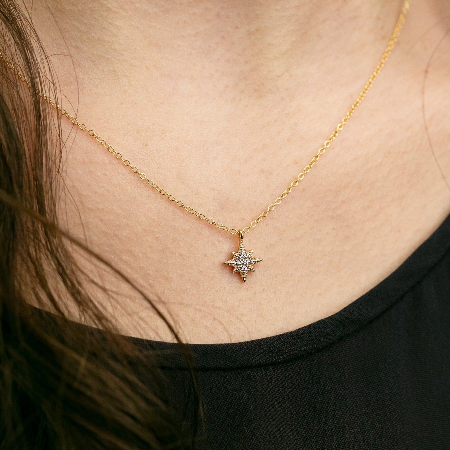 Size Inclusive Jewelry Grayling | Twinkling Pave Star Necklace