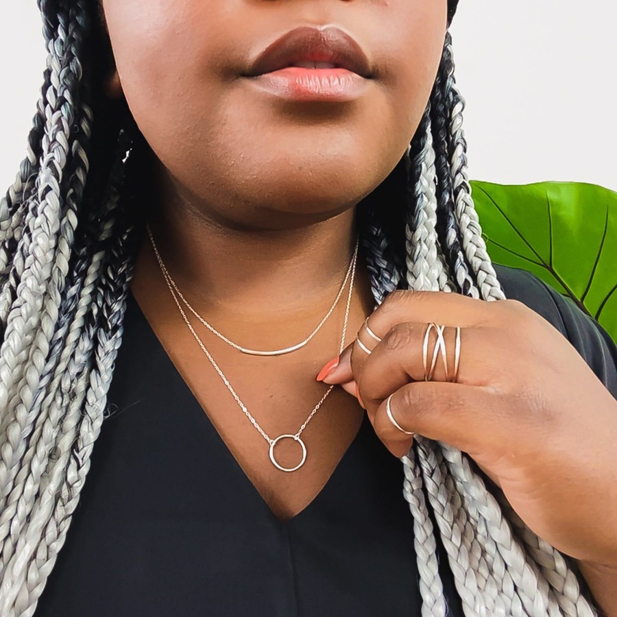 Size Inclusive Jewelry Grayling | Crescent + Arc Necklace Layering Set