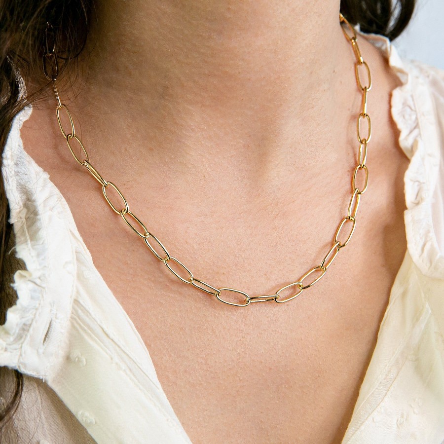 Necklaces + Chokers Grayling | Majorca Oval Chain Link Necklace