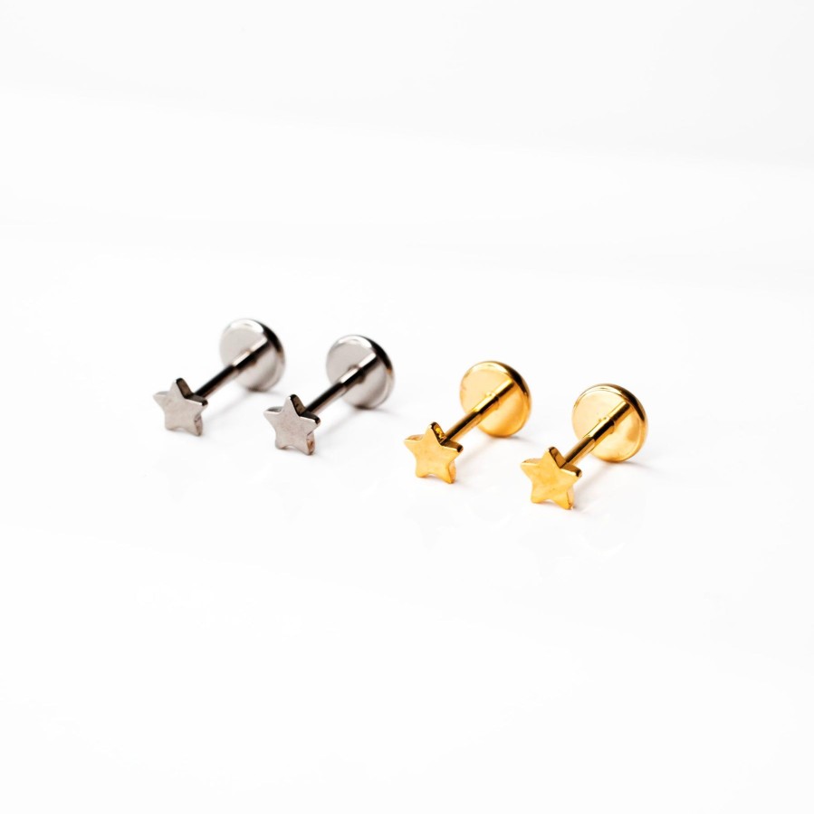 Flat Back Studs Grayling | Star Flat Back Sleeper Earrings