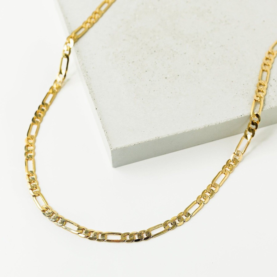 Necklaces + Chokers Grayling | Luxe Beveled Figaro Chain Necklace