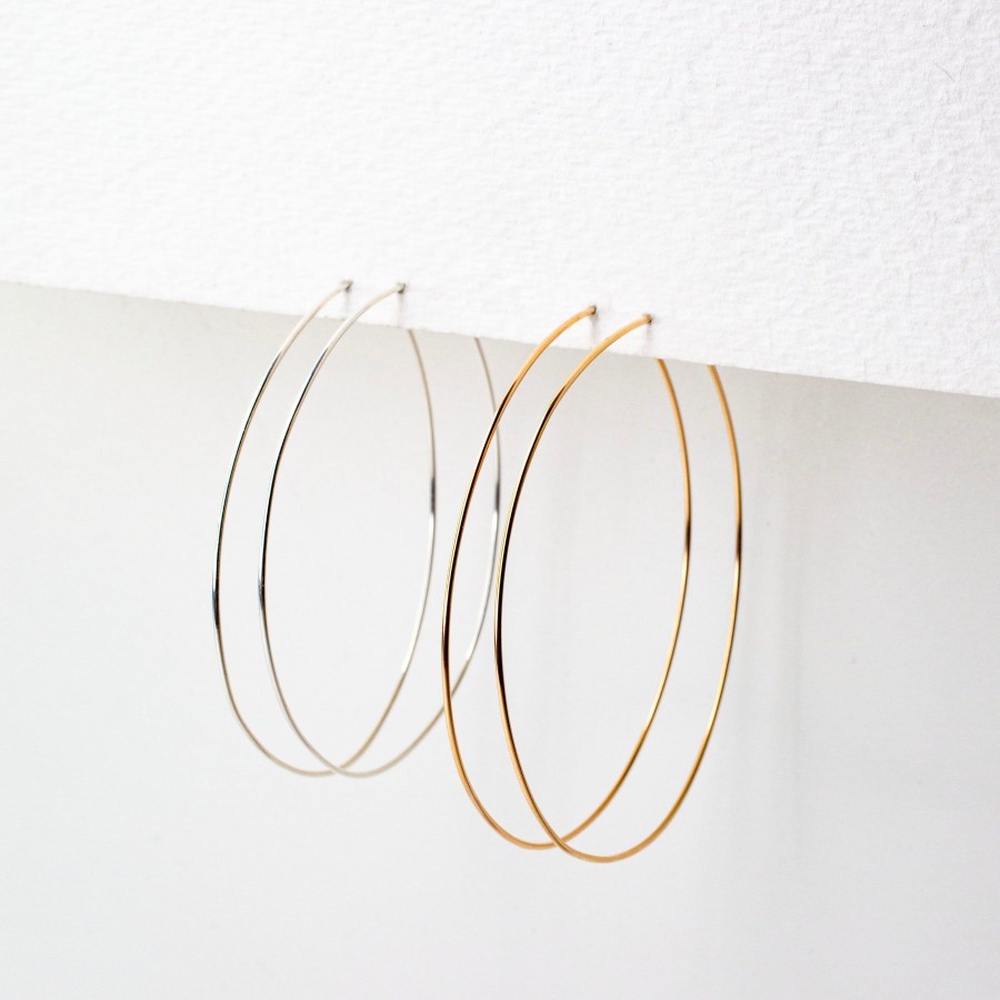 Earrings Grayling | Weightless Medium Hoops