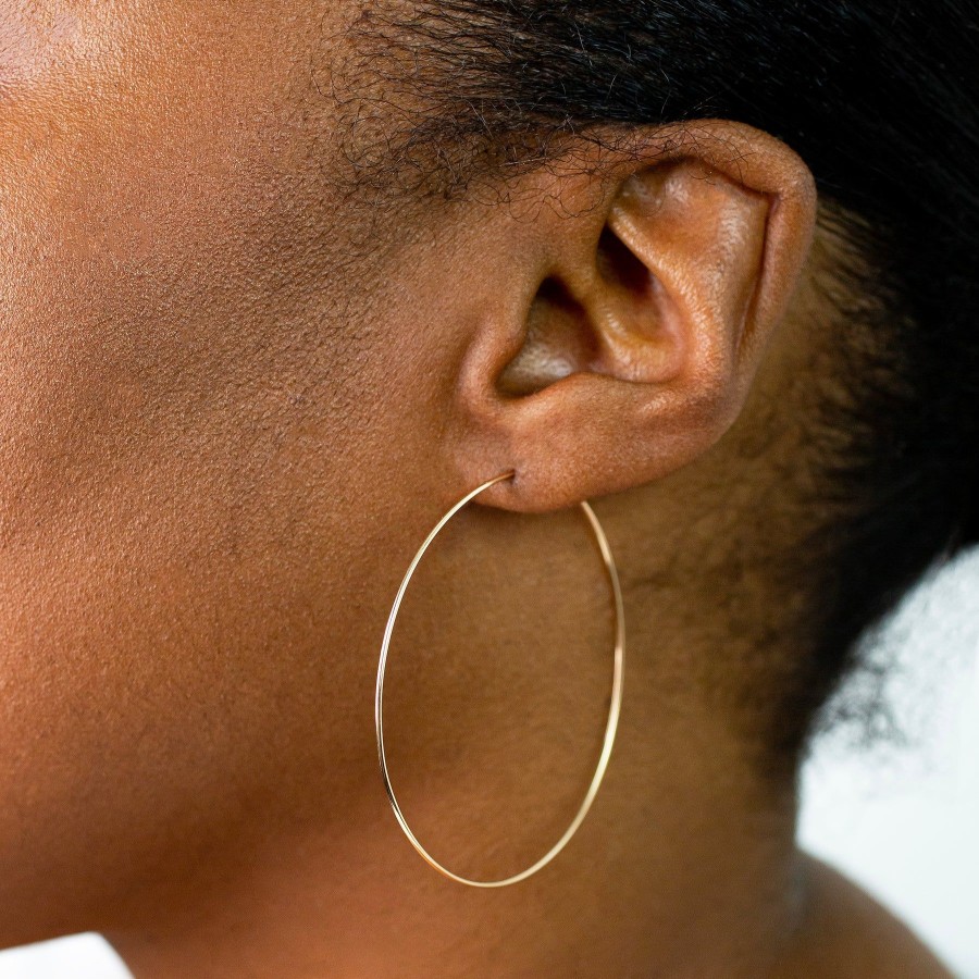 Earrings Grayling | Weightless Medium Hoops