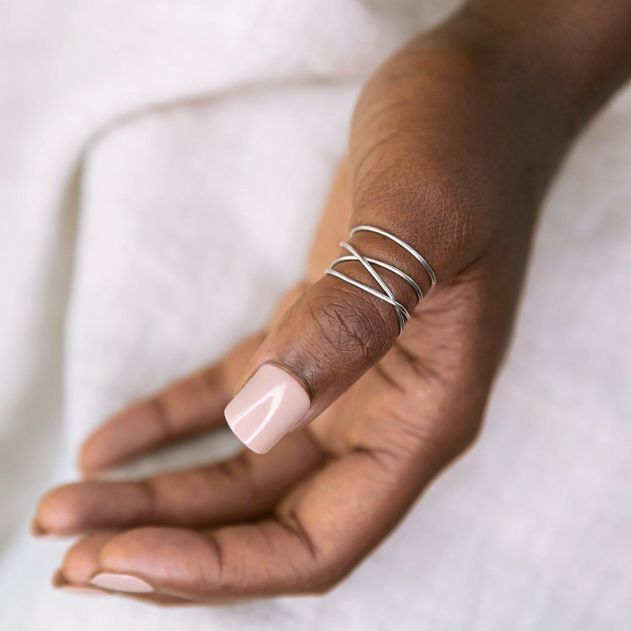 Rings + Stackers Grayling | Woven 4-Band Ring - Sterling Silver - Select Sizes Only