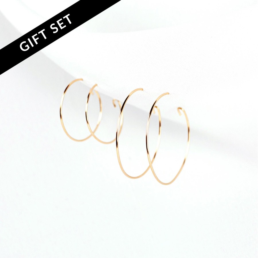 Earrings Grayling | Weightless Hoops - Set Of 2