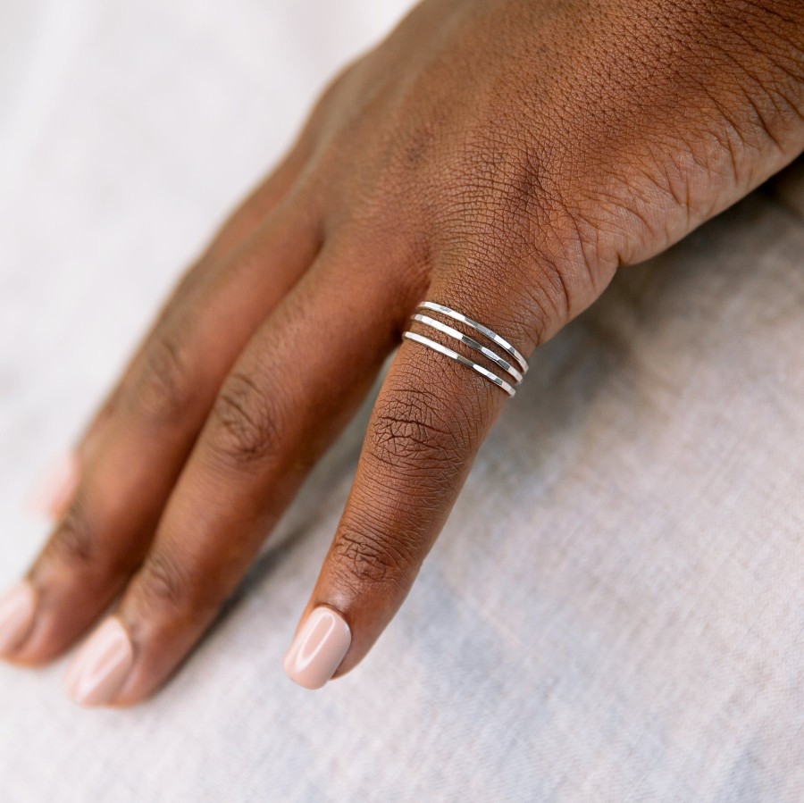 Rings + Stackers Grayling | Faceted Stacking Ring